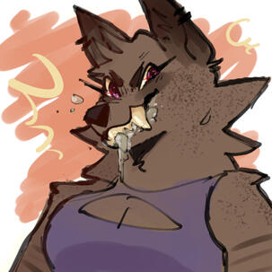 furry colored sketch